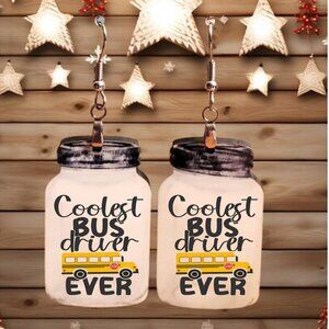 Earrings...Coolest Bus Driver